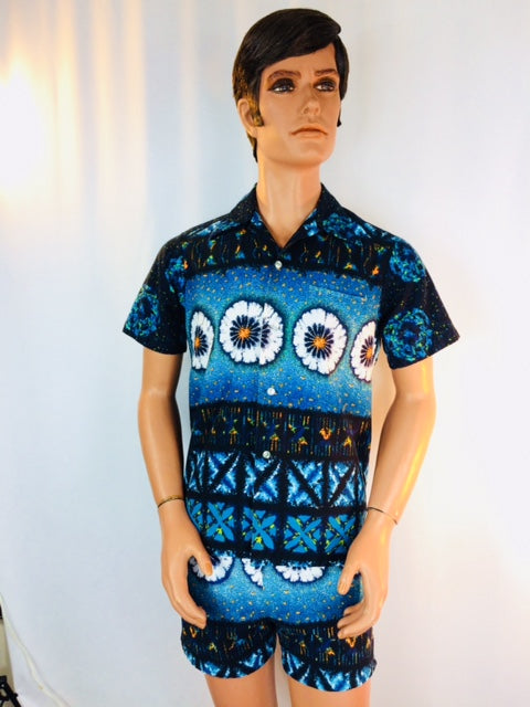 Kai Nani HAWAII aloha shirt カイナニ アロハシャツ サイズS グリーン 総柄 オープンカラーシャツ ヴィンテージ ネ Kai Nani Hawaiian Shirt