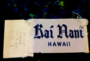 1960's Men's Kai Nani Cabana Set Swimwear Suit, Hawaii, Trunks, Aloha Shirt Shorts Surfer Tiki Hawaiian Groovy Mod Pop Hippie